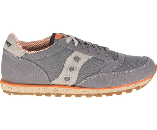 Tenis Saucony Jazz Low Pro Vegan Hombre Zapatos Originales Charcoal / Naranjas México MX-831-ZG